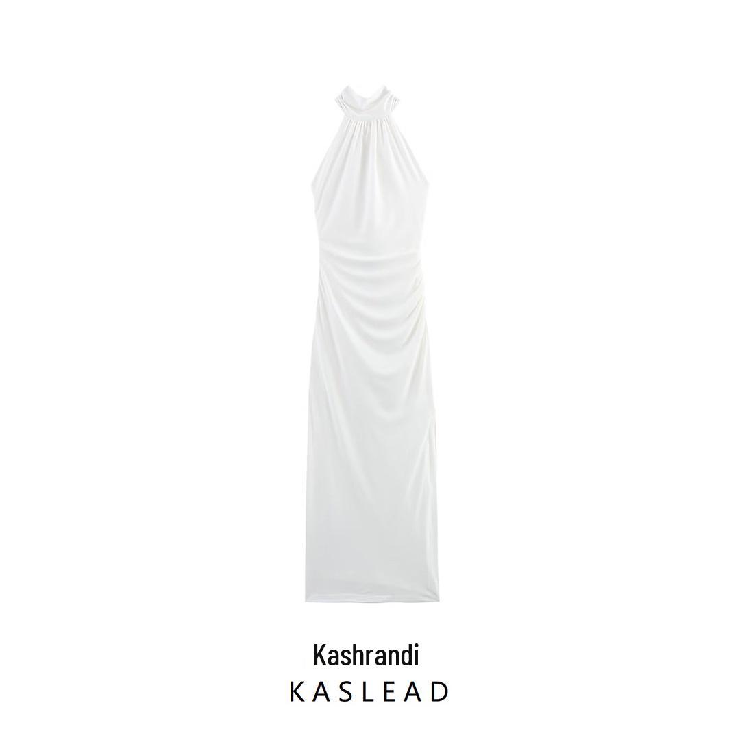 

2025 Spring Women s Fashion: Slimming European & American Midi Dress XS