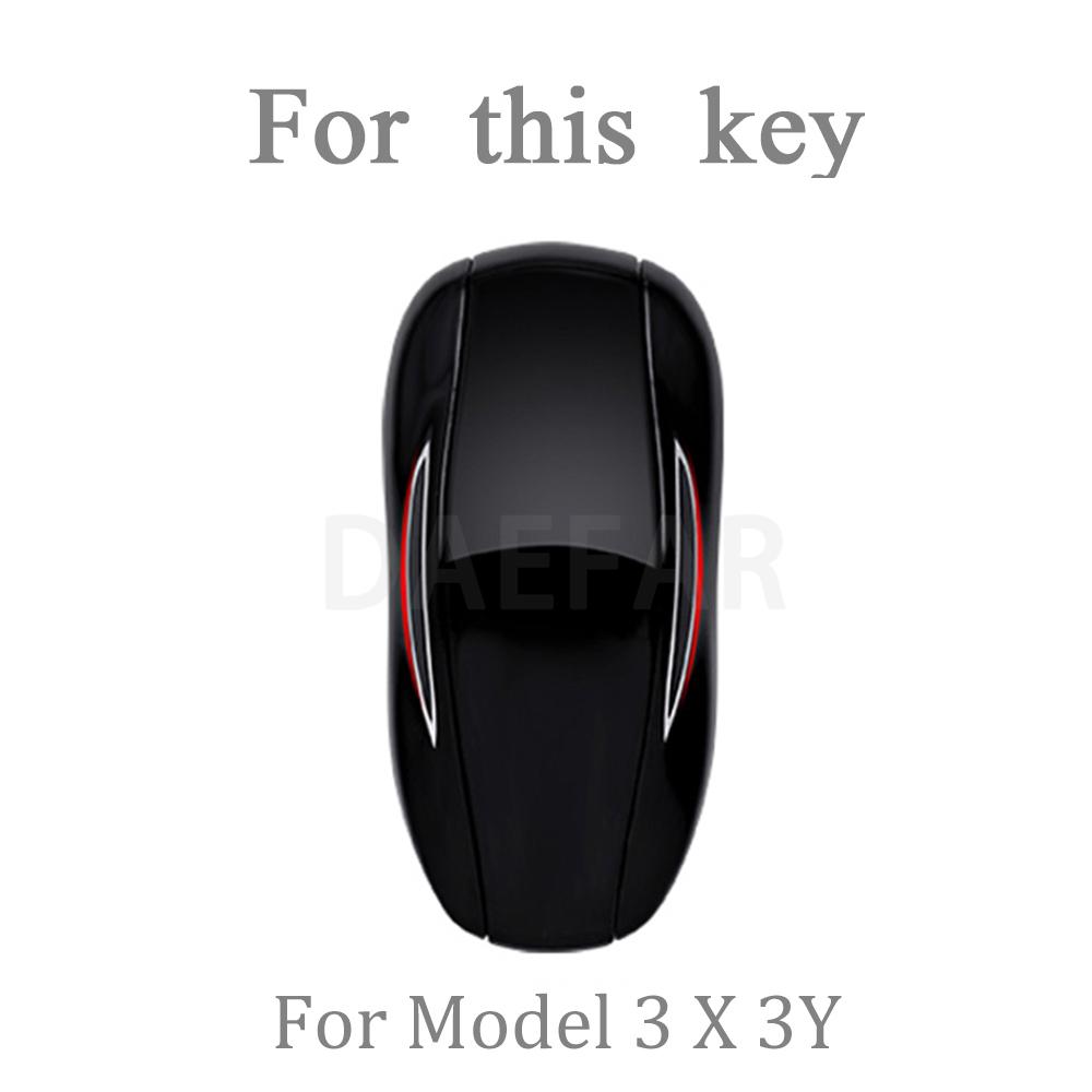 For Tesla Model 3 X S Y Bag Protector Fob Band Shell Holder TPU Car Smart Key Case Cover Keychain Accessories