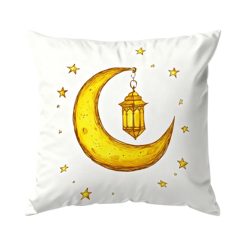 Ramadan golden moon lantern Cushions Pillowcase Polyester Cushion Cover Throw Pillow Pillowcover Home Car Sofa Decor