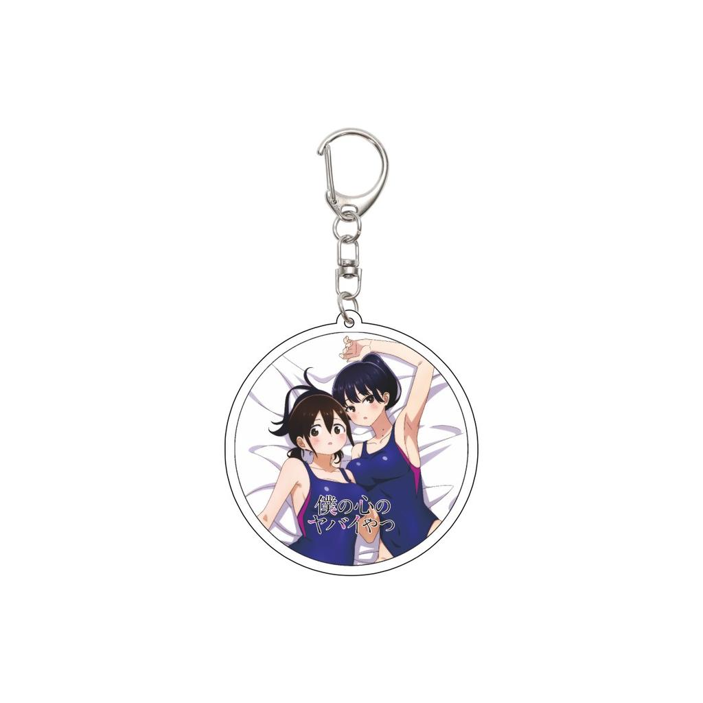 55MM Anime The Dangers In My Heart Keychain Yamada Anna/Yamada Anna  Key Chain Acrylic Model Plate Christmas Gifts