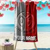 Custom Name Fsv Mainz Print Beach Towel, Large Soft Quick Dry Towel for Beach Camping Swimming