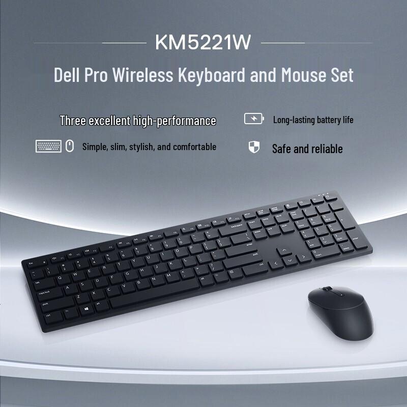 Dell KM5221W Pro Wireless Keyboard Mouse Combo