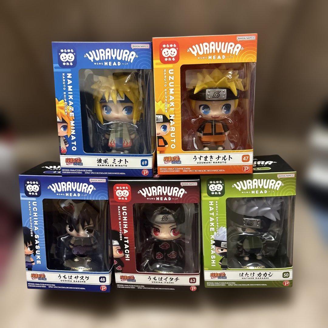 

[USED] Naruto, Sasuke, Kakashi, Itachi, Minato, swaying heads, 5 pieces