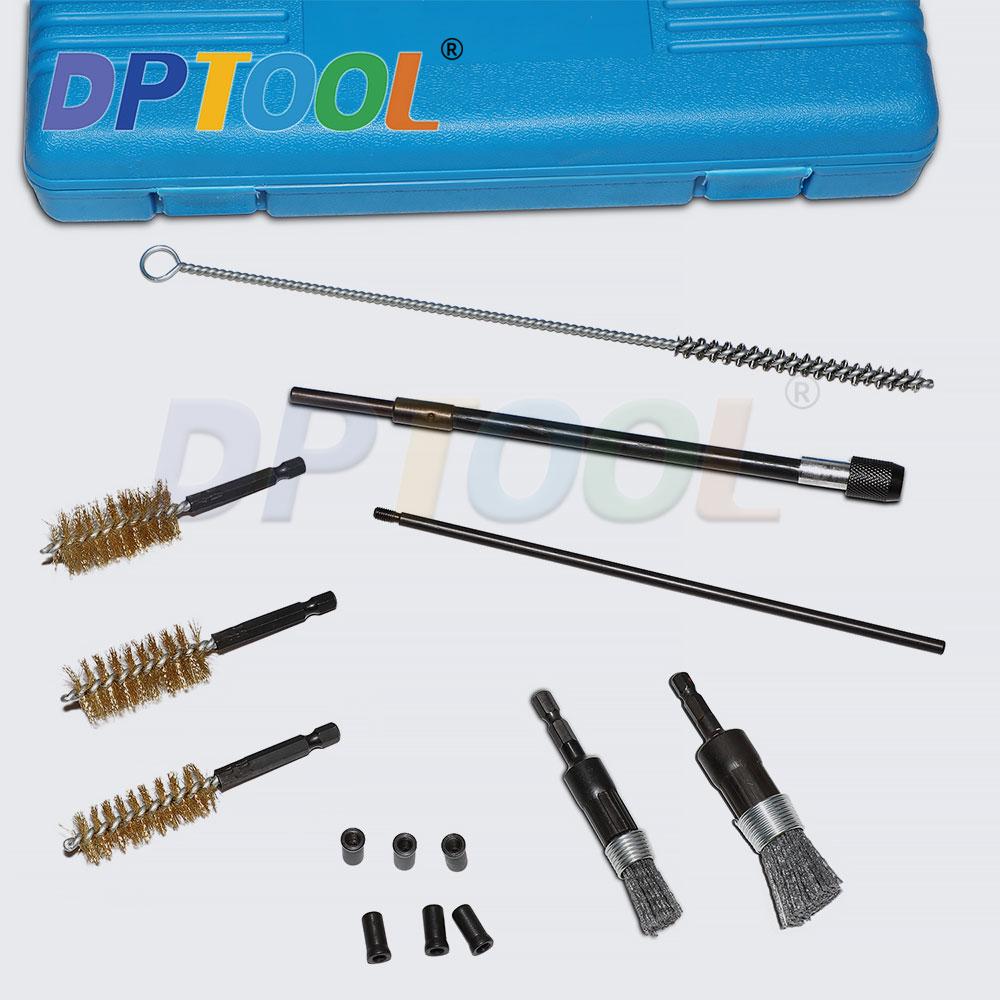 Diesel Fuel Injector Seat Cleaner Set Washing Cleaner Bristle Kit Cleaning Brushes Auto Repair Tools Car Cleaning Tool