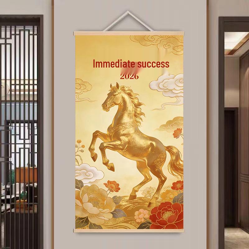 Purple Energy of the East: Auspicious Success Painting for Living Room, Entryway, Office, or TV Wall