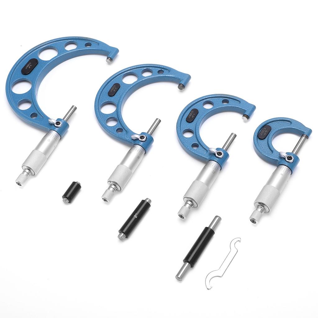 Set de micrometre de exterior cu standarde de calibrare Instrument de mașinărie de precizie cheie 0?4in
