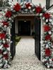 Garland coniferous 180 cm plastic white