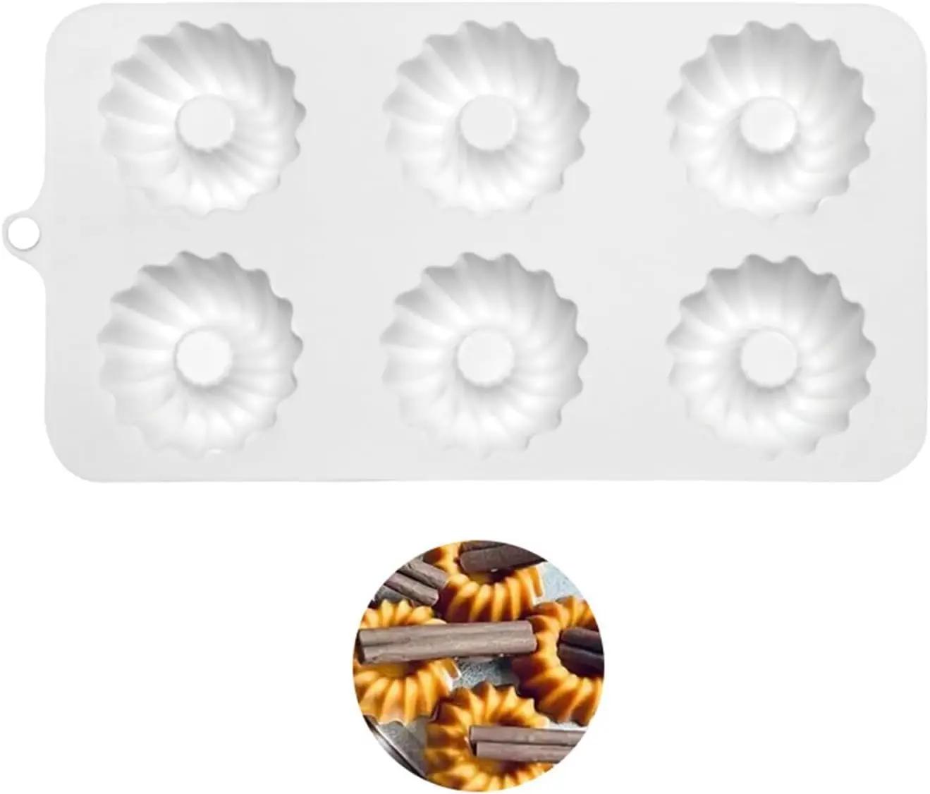

6 Hole Cake Mold Chocolate Mousse DIY Cakes Silicone Molds Candy Making Supplies Dessert Cake Decorating Tools Bakeware