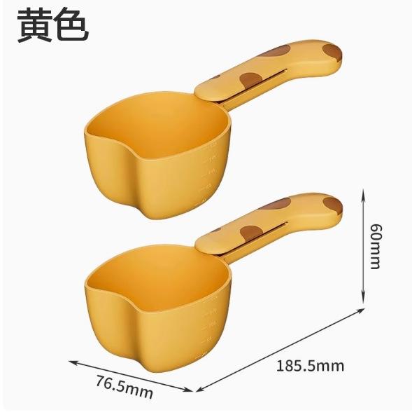 

Pet Food Scoop with Sealing Clip Cat Dog Feeding Spoon Measuring Cup Pet Food Container Spoon Pet Supplies жовтий