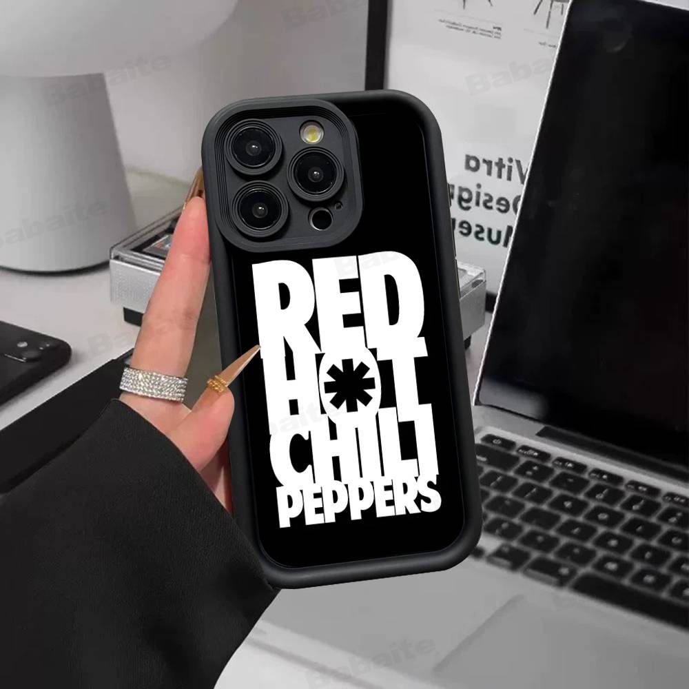 Red Hot Chili P-Peppers Band Phone Case For IPhone 17 16 15 14 13 12 11 Pro Max 16E Plus INS Soft Cover