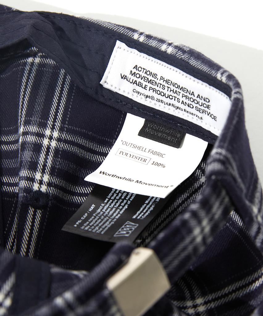 WORTHWHILE MOVEMENT Varsity Cap (Club Navy Tartan)