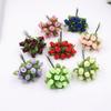 12 Stück/Los Künstliche Blume 2cm Seide Hohe Qualität Rosenstrauß Hochzeitsdekoration DIY Scrapbook Kranz Geschenkbox Bastelblumen