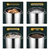 Zhongji 201 Stainless Steel Commercial Stock Pot with Lid