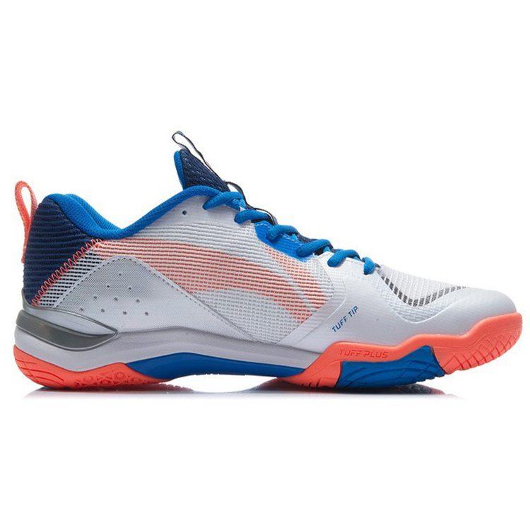 LINING Sonic Boom EG 3.0 Men's Professional Badminton Shoes - White/Light Orange AYZR005-1