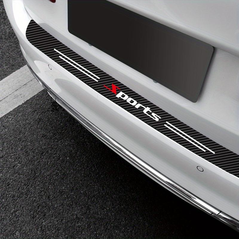 Car Rear Bumper Protective Sticker, Carbon Fiber Material, Scratch-resistant and Dirt-resistant Decorative Strip, Car Modification Parts.