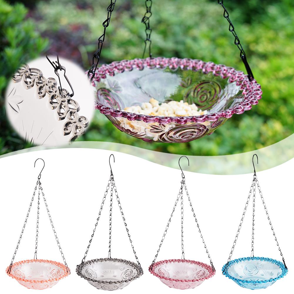 Pet Bird Feeder Outdoor Hanging Pet Food Dispenser Bird Feeder Foot Feeding Tool for Flying Animals