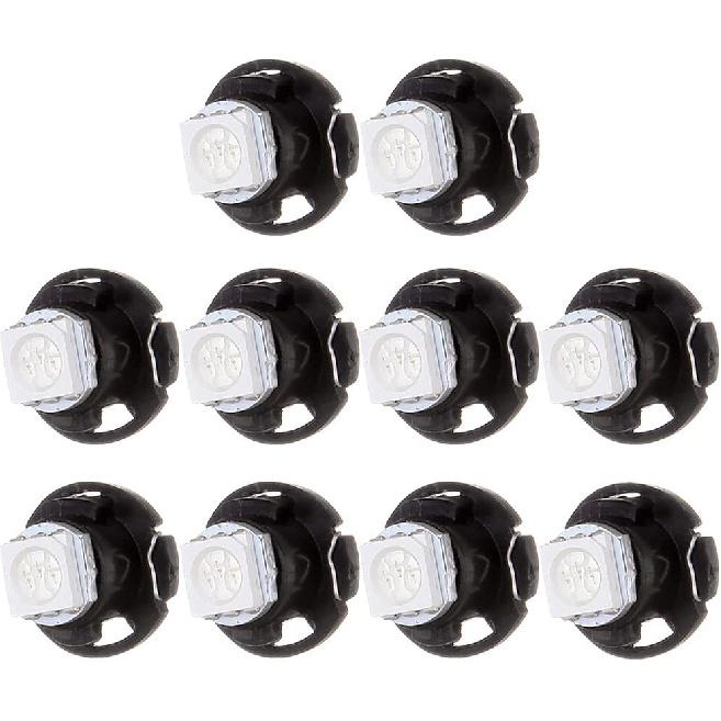 

cciyu 10 Pack White T5/T4.7 T1.25 Neo Wedge LED Bulbs w/Base Replacement fit for A/C Light