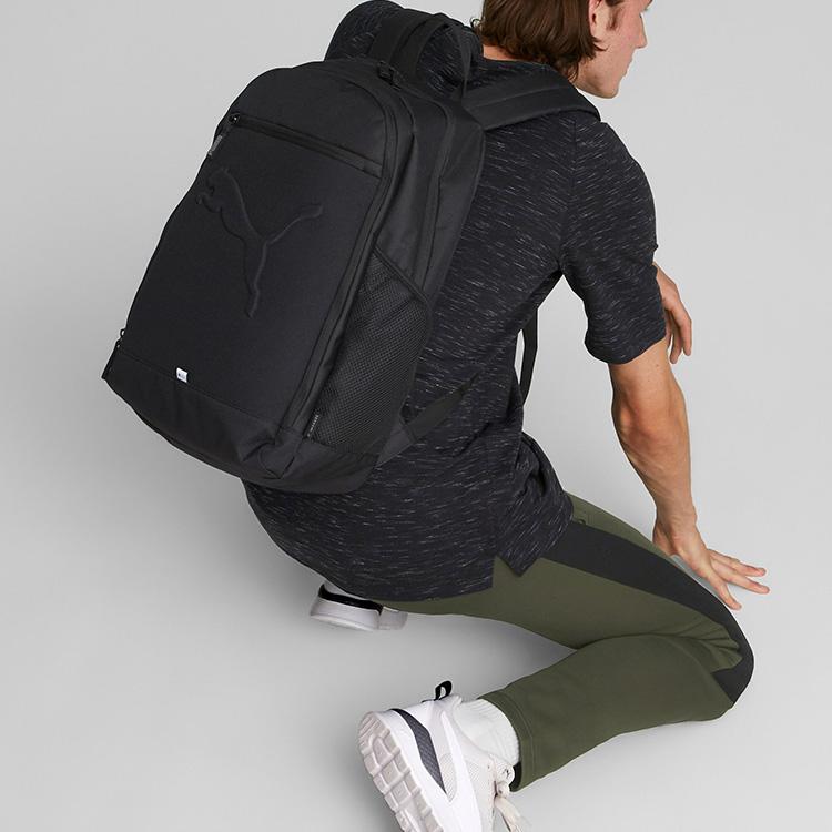 Puma New Sports Casual Fabric Backpack Unisex Backpacks Black 079136-01