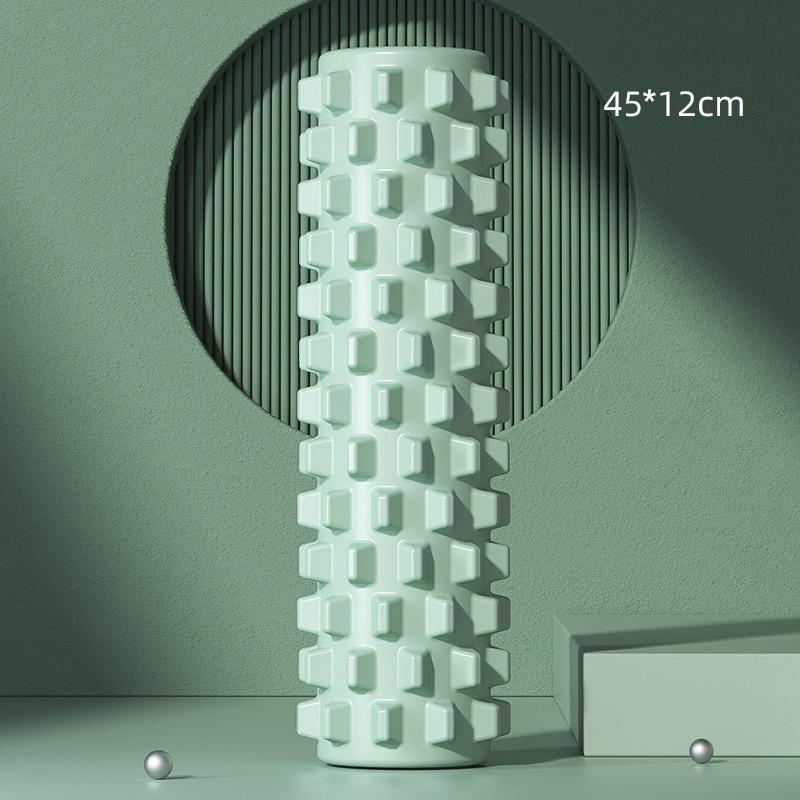 Пенный Axis Йога-колонна Сплошная Мышечная Релаксация Йога-массажный стик Фитнес-ролик зелёный