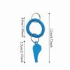 10Pcs Colorful Spring Wristband Whistle Plastic Referee Whistle Sport Whistle  Outdoor Survival