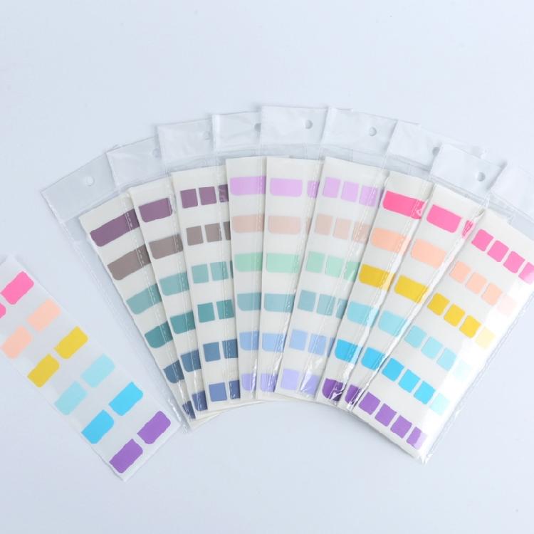 Helle Farbfarbseiten-Index-Aufkleber Klare Seitenmarkierer für Seiten-Lesezeichen Haftnotizen Fahnen, Bunte Index-Tabs Index-Fahnen