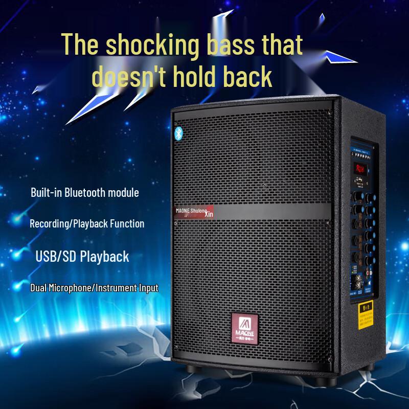 Manlong M68S Portable Outdoor Karaoke Speaker CN plug (adapter included)