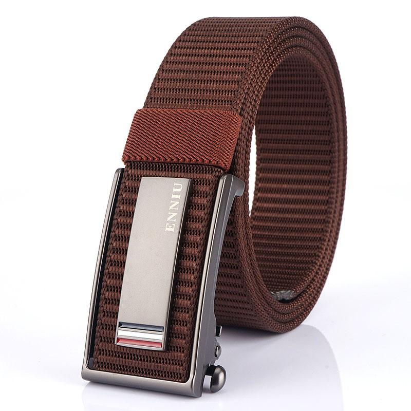 19-year-old Automatic Buckle Quick-drying Nylon Canvas Belt Student Training Outdoor Pants Men Women All-matching