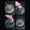 Runde Reisbällchenform mit Ausdrücker Edelstahl Dessert Mousse Kuchenringe Leichtes Entformen Sushi-Zubereitungsform Küchenwerkzeug