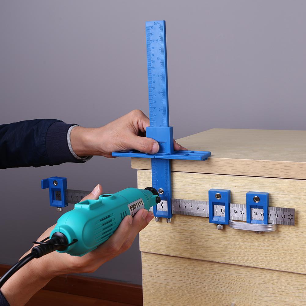 Hole Punch Jig Tool Drill Guide Sleeve for Cabinet Hardware Woodworking Drilling