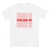 Italienisches AF T-Shirt, Cooles Modernes Statement, Unisex Pride Geschenk