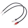 Speaker Wire Rca Female Plug Adapter Connector To Bare Wire Open End Audio Cable For Amplifier Audio Video Receiver Speakers