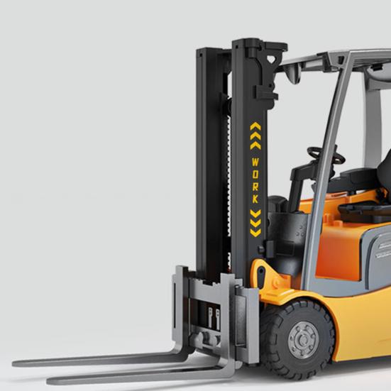 RC Forklift Toy 2.4Ghz Remote Control Forklift Miniature Forklift with Movable Front Fork RC Construction
