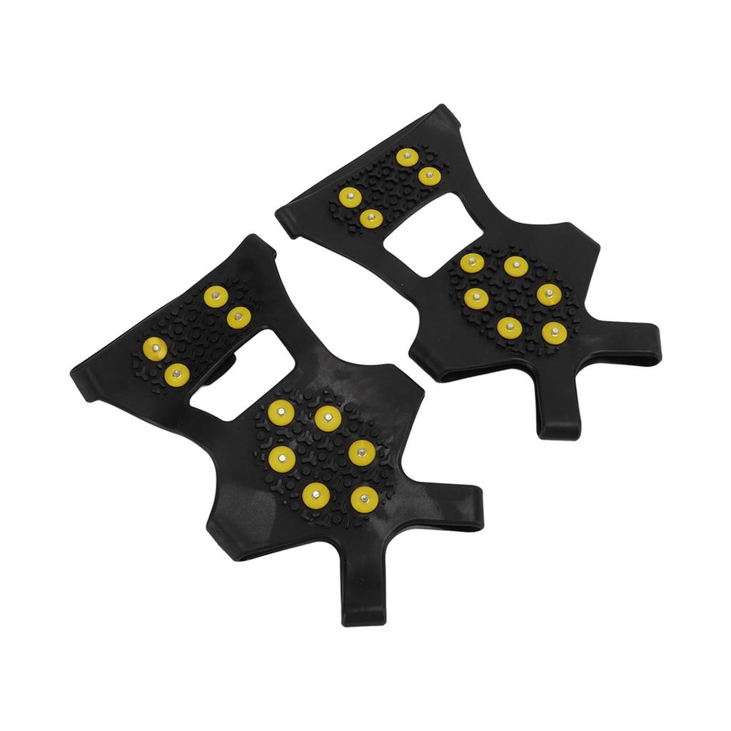 1pair 10 Spikes Ice Snow Grips Anti Slip Ice Traction Cleats Walk Traction Cleats for Shoes Boots Walking Hiking