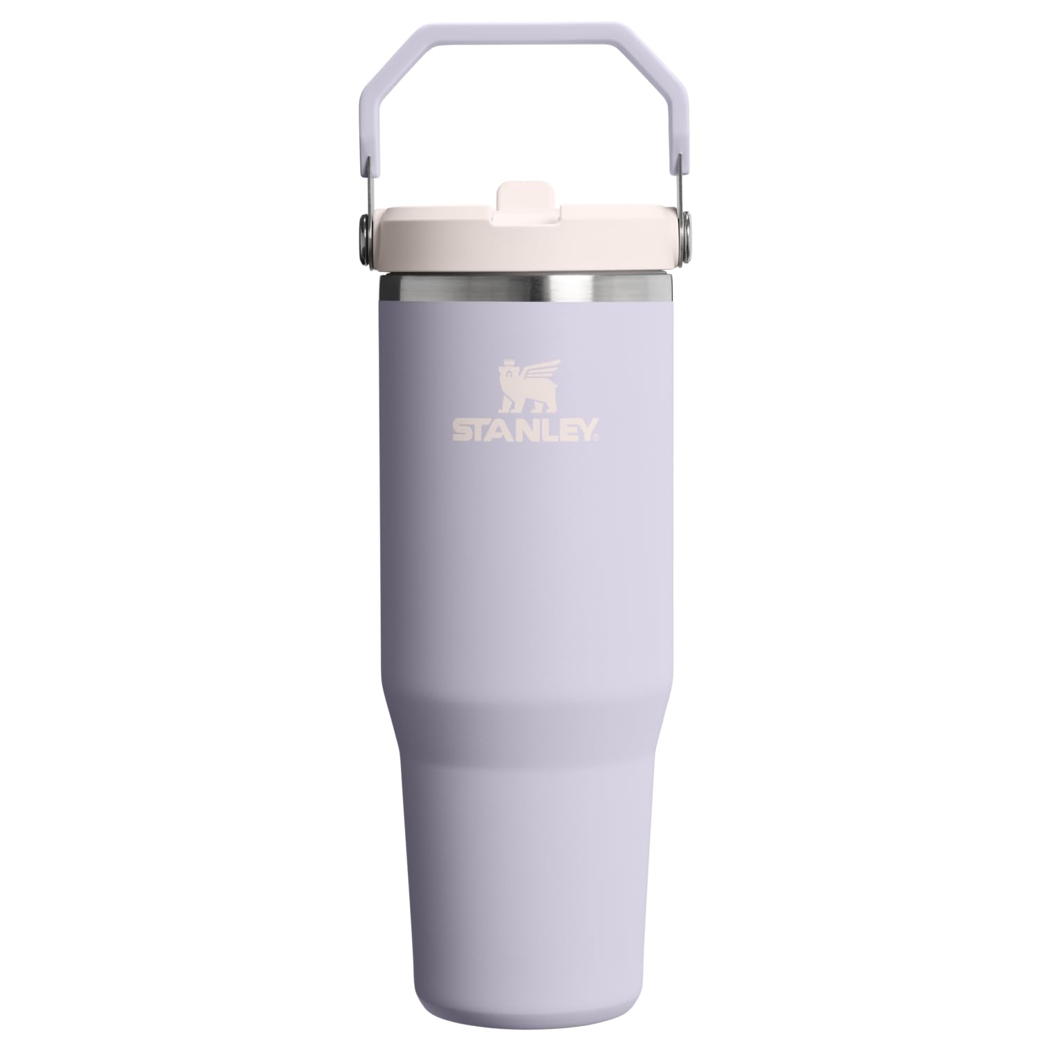 Stanley 1913 Iceflow Flip Straw Vacuum Insulated Purple 30oz 2.0 Tumbler, Dust, 0.89L