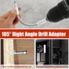 Rechtwinkliger Schlagschrauber-Adapter-Satz 1/4" Sechskantschaft-Antriebswinkelverlängerung und Flexible Winkelverlängerungs-Bit für Schraubendreher