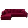 L-Shaped Elastic Sofa Cover - Universal Full Coverage for Chaise Lounge & Leather Sofas, All-Season Use