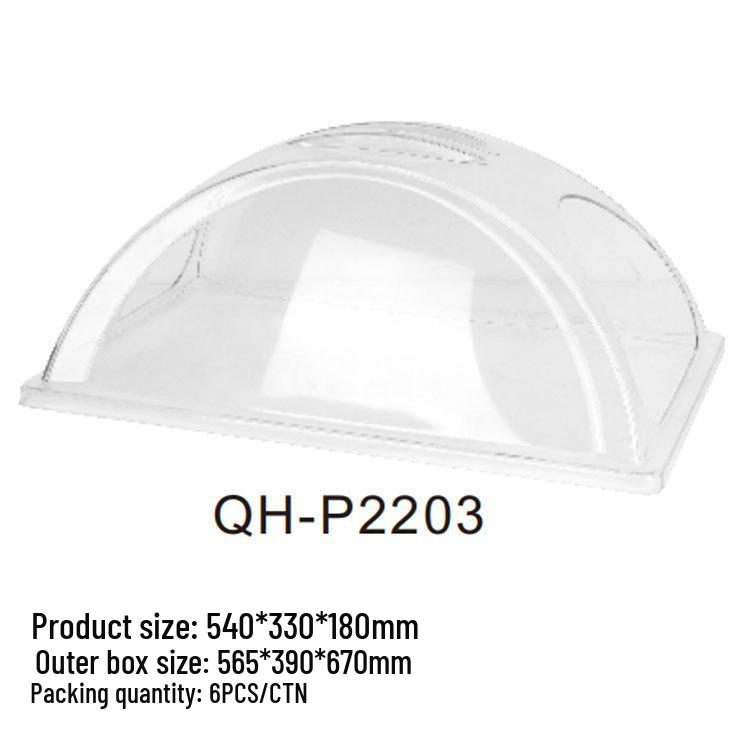 Large Transparent Food-Grade Plastic Tasting Plate with Lid