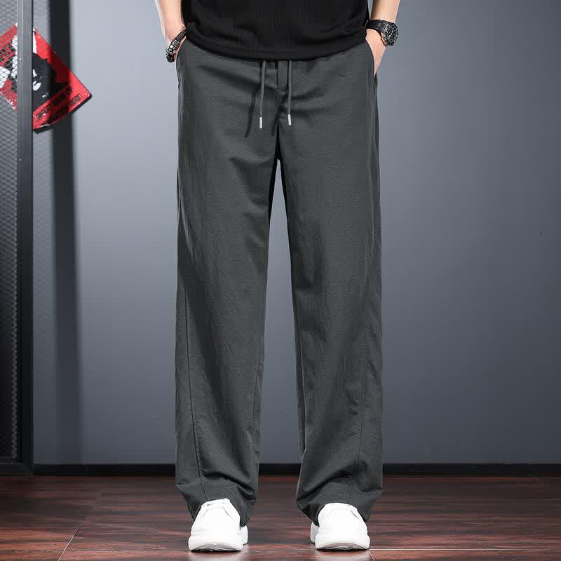 Men s Spring Summer Linen Blend Casual Pants M