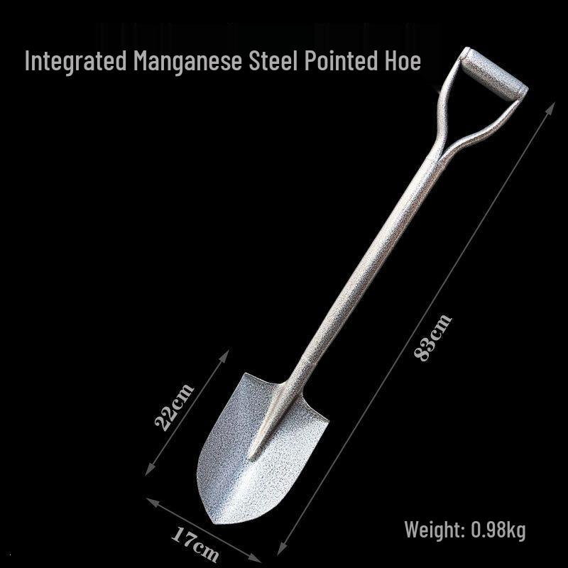 Heavy-Duty Steel Shovel: Multi-Purpose Gardening and Digging Tool for Planting and Firefighting.