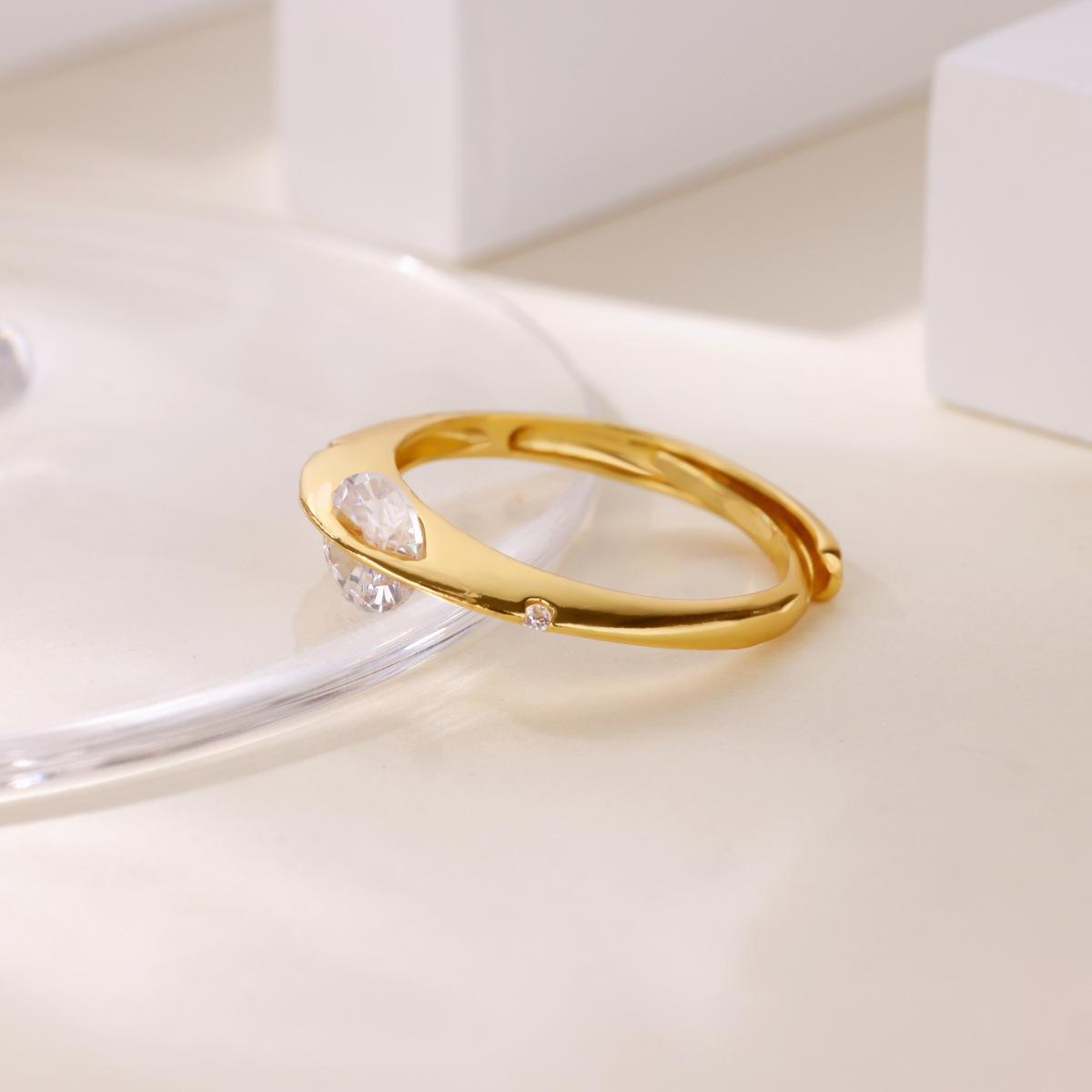 

Geometric Hollow Anillos For Women Gold Color Star Rings Fashion Tiny Sparkling Zirconia Ring Party Elegant Punk Jewelry Gifts resizable