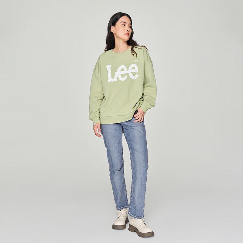 Lee Women's Loose Fit Logo Print Long-Sleeve Sweatshirt