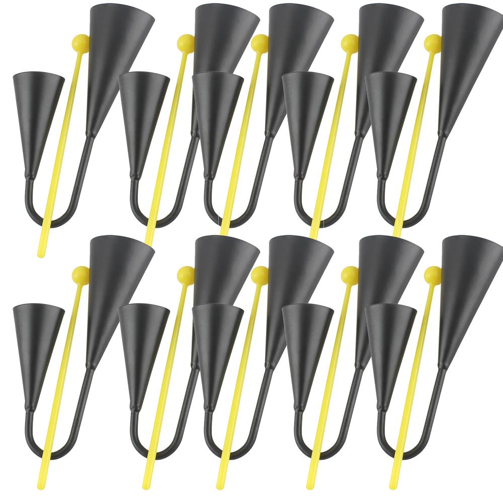 IRIN Two Tone Cowbell Metal Double Bell Binaural Cowbell Percussion Instrument Accessories with Drum Stick Children's Gifts