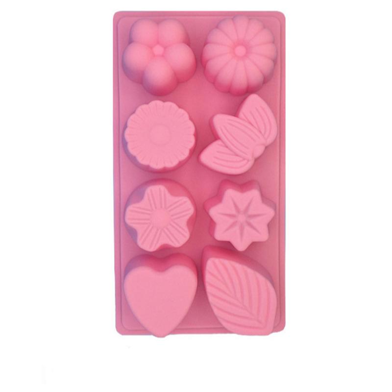 Pink Silicone Baking Mold Diverse Shapes for Creative Baking Chocolates Small Cakes Fondants High-Quality and Versatile