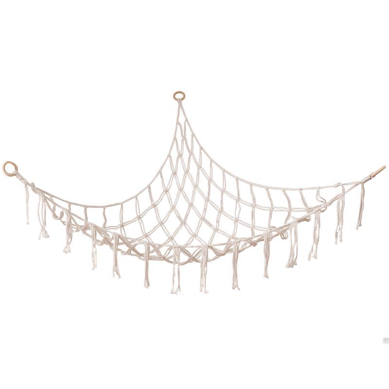 Corner Toy Hammock: Plush Triangle Storage & Room Decor