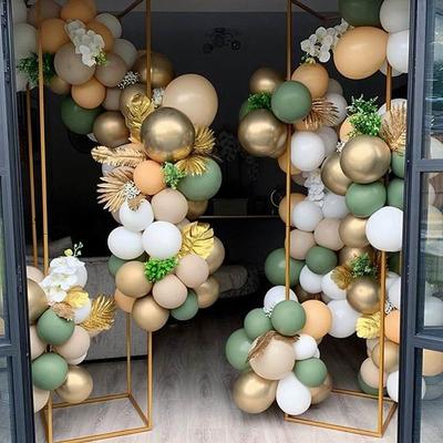 100pcs/102pcs DIY balóniky Garland Arch Metalíza Gold Global Retro Green Skin Globos Narodeniny Svadba Výročie Party Dekorácia Baby Shower