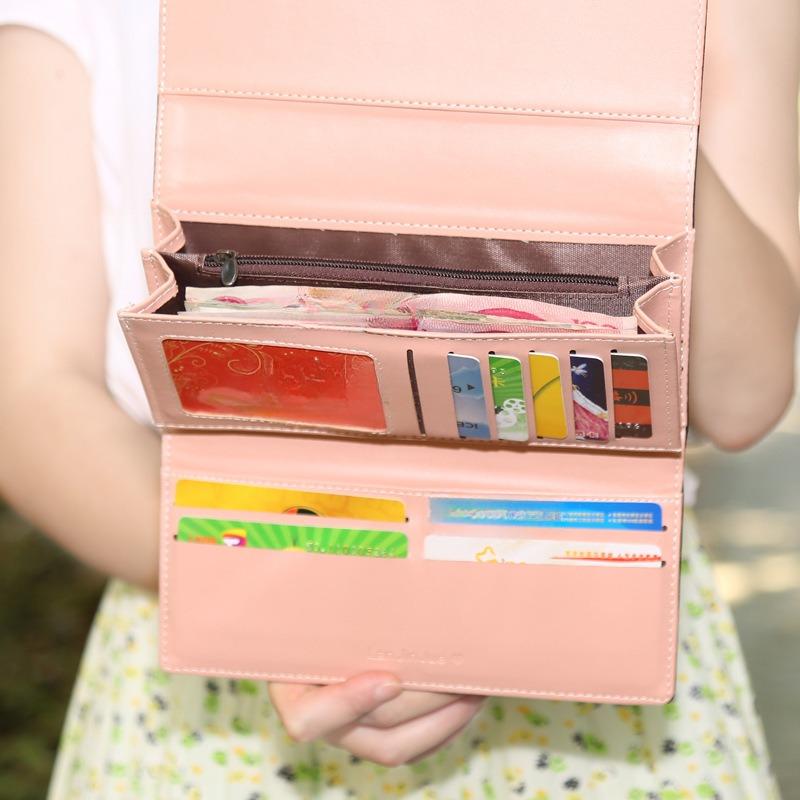 Women's Wallet Long Wallet Large Capacity Vintage Leather Wallet Handbag