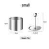 Stainless Steel Round Cold Dish Mold Set - 3-Piece for Creative Kitchen Plating and Decoration.