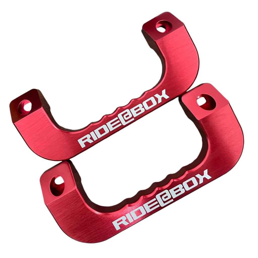 Assist Grips for Toyota Ace 200 Left and Right Red RIDE@BOX Hiace/Regius Series, Aluminum, Front, Set,
