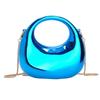 Hot Selling Women's Crossbody Bag 2024 New PVC Metallic Luster Half Moon Party Banquet Women's Bag Luxury Handbag Bolso De Mujer