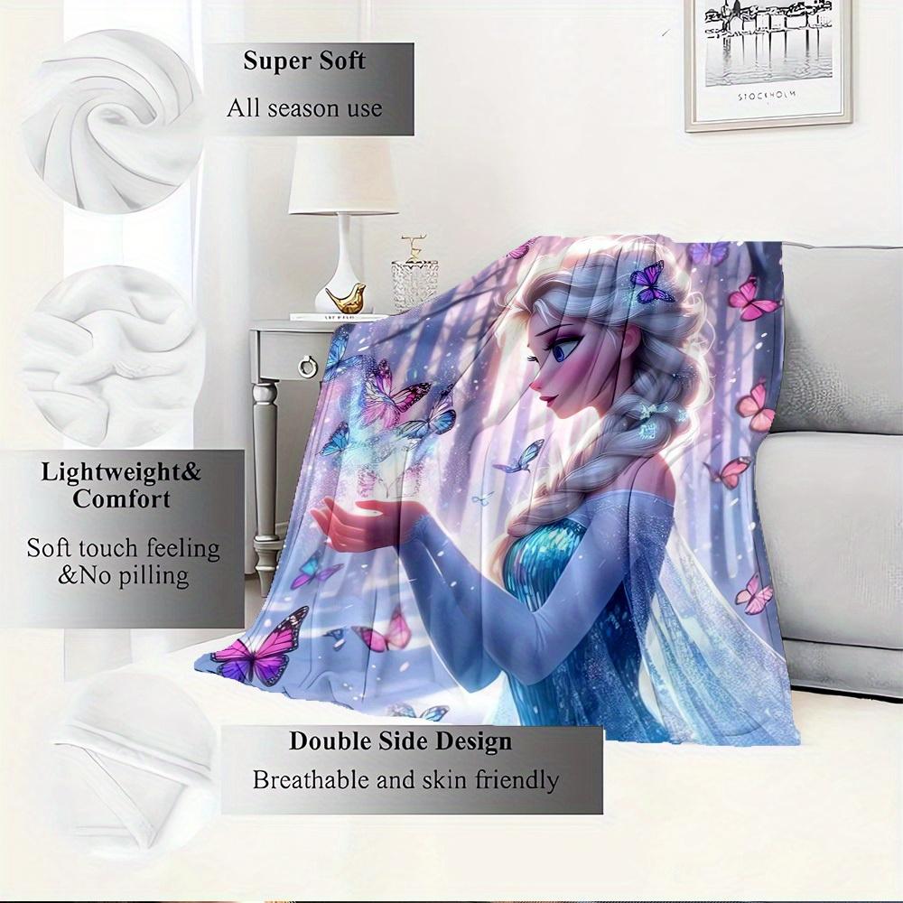 1PC Throw Blanket - Soft and Cozy Bed Coverlet for Winter Warmth, Perfect as a Gift or Home Decor Accessory with Elsa